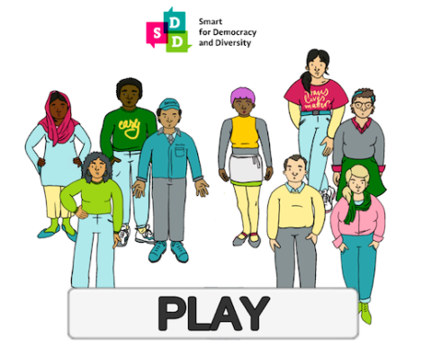 Smart for Democracy en Diversity game visual